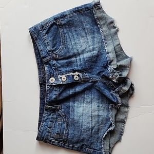 Denim shorts